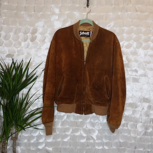 schott nyc suede jacket
